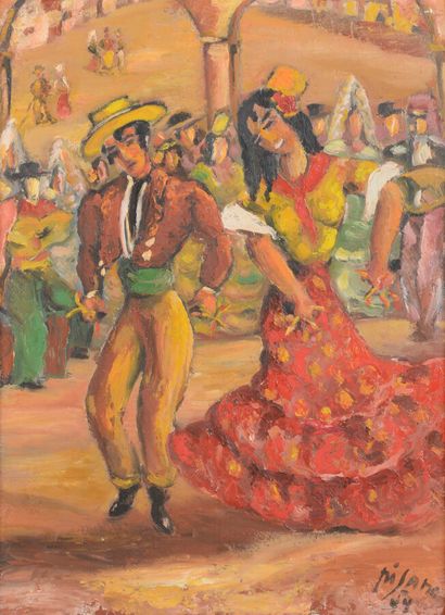 null Eduardo PISANO (1912-1986)

Flamenco.

Huile sur isorel signée en bas à droite...