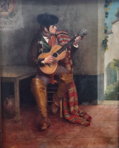 null ÉCOLE XIXème

Le guitariste espagnol.

Huile sur toile.

72 x 60 cm.