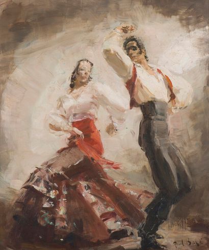 null Paul BAZÉ (1901-1985)

Flamencos.

Huile sur panneau signée en bas à droite.

55...