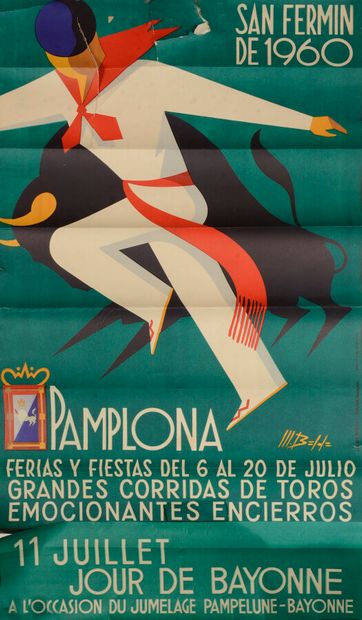 null AFFICHE PAMPLONA 1960

San Fermín.

Ill. Behe.

107 x 62 cm.

(Pliures, déchirures...