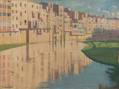 null Santiago RUSIÑOL (1861-1931)

View of Girona.

Oil on canvas, signed lower left.

78...
