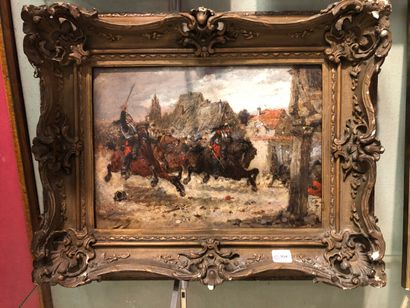 null Wilfrid Constant BEAUQUESNE (1847-1913)

Cavalry Charge.

Oil on panel, signed...