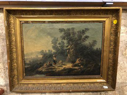 null ATTRIBUTED TO Jean Baptiste PILLEMENT (1728-1808)

Pastoral.

Original canvas.

H.:...