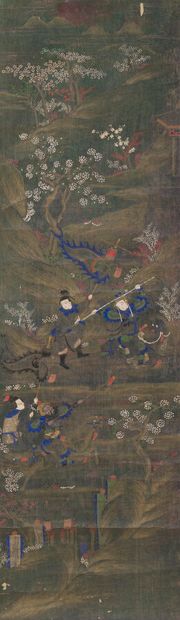null INK AND COLOR PAINTING ON PAPER

China, early 20th century.

Representing a...