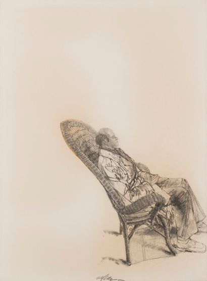 null Sam SZAFRAN (1934-2019)

François Barbâtre seated in the Emmanuelle armchair,...
