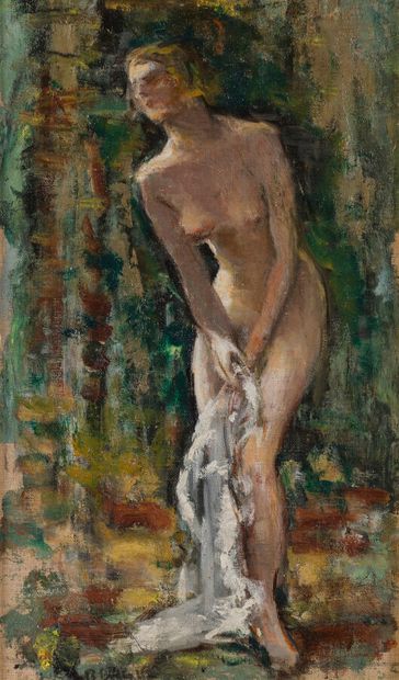 null Georges SABBAGH (1887-1951)

Bather.

Oil on canvas mounted on cardboard, signed...