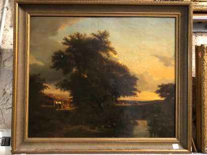 null Jules ANDRE (1807-1869)

Paysage animé à la mare.

Huile sur toile, signée en...
