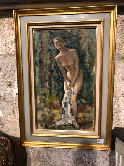 null Georges SABBAGH (1887-1951)

Bather.

Oil on canvas mounted on cardboard, signed...