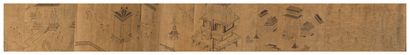 null INK PAINTING ON PAPER

China, 19th century.

Representing pavilions surrounded...