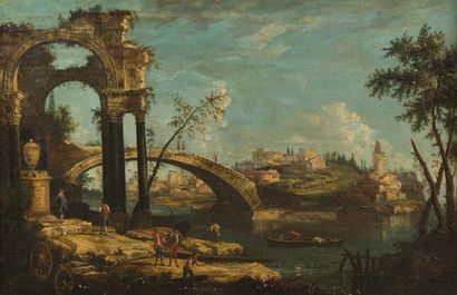 null 
ATTRIBUTED TO Michele MARIESCHI (1710-1743)




Caprice with ruins near a bridge




Caprice...