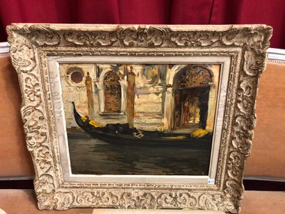 null Raymond ALLEGRE (1857-1933)

Dario Palace, Venice, 1903.

Oil on panel, signed...