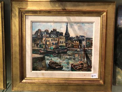 null Marcel PARTURIER (1901-1976)

Honfleur, 1961.

Huile sur panneau, porte le cachet...