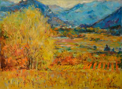 null Max AGOSTINI (1914-1997)

Provence, landscape.

Oil on canvas signed lower right....