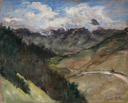 null Gustave Henri COLIN (1828-1910)

Animated landscape, Pyrenees.

Oil on mahogany...