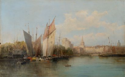 null GODCHAUX (XIX-XXth)

The port of La Rochelle.

Oil on canvas.

46 x 73 cm.

(Two...