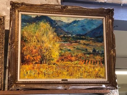 null Max AGOSTINI (1914-1997)

Provence, landscape.

Oil on canvas signed lower right....