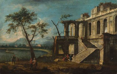 null 
ATTRIBUE A Michele MARIESCHI (1710-1743)




Caprice avec ruines près d'un...