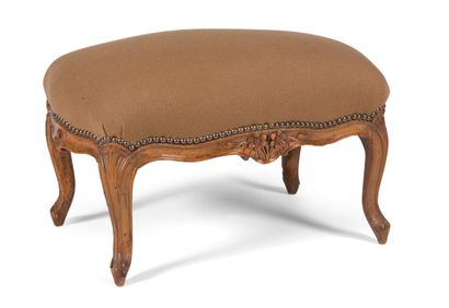null BEECHWOOD STOOL, MOULDED AND CARVED

Rectangular shape, decorated with pastilles,...