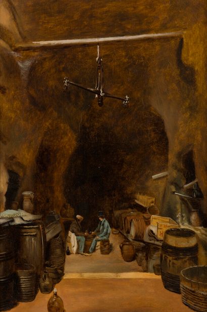 null Aglaé de MARÉ (1800-1831)

Deux vues d'une cave troglodyte avec des sommeliers.

Paire...