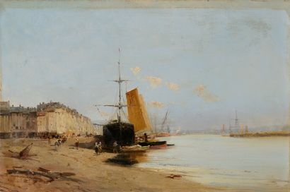 null GODCHAUX (XIX-XXth)

The port of Bordeaux.

Oil on canvas, signed in the lower...