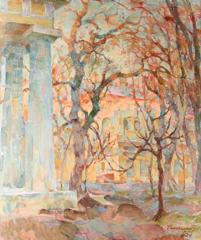 null Russian Modern School

"The Park"

Oil on canvas signed lower right and dated...