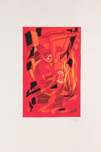 null Pierre THÉRON (1918-2000)

"Red and black".

Acrylic on paper 

Sheet size :...