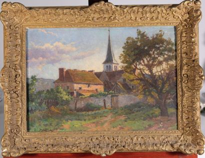 null Louis BAILLIÉ

"View of a village".

Oil on canvas signed lower left

In a gilded...