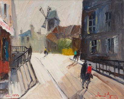 null Bernard LIGNON

"Paris. The Moulin de la Galette".

Oil on canvas signed lower...