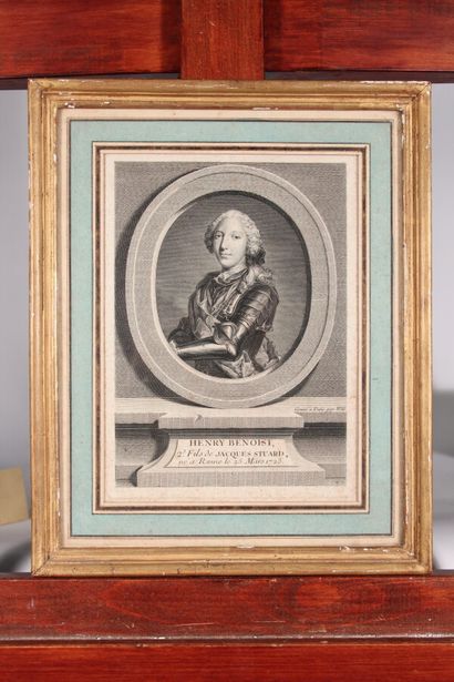 null Set of black engravings XVIIIth/XIXth century :

- After Werff

"Portrait Hamilton,...