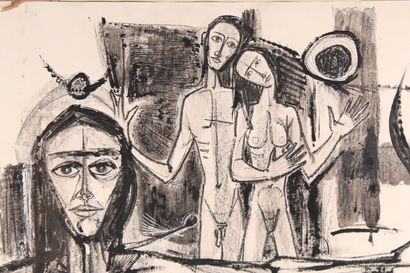 null Laurent JIMENEZ-BALAGUER (1938-2015)

"Couple"

Ink and wash signed lower right

51...