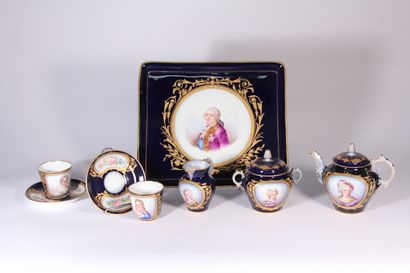 null Sèvres (kind of)

Porcelain tea service including a rectangular tray, a covered...