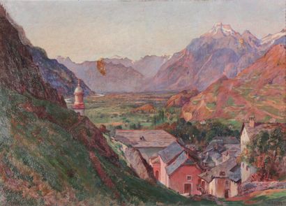 null H. HAVET

"The village in the valley

Oil on canvas signed down right

32 x...