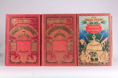 null Jules VERNE

Hetzel collection, a collection of three hardbacks, two with elephants...