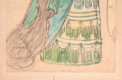 null Maxime DETHOMAS (1867-1929)

"Project of costume".

Gouache and charcoal signed...