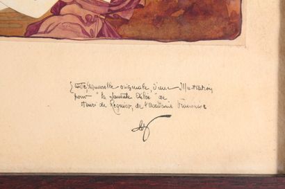 null Symbolist school

"Dancer in a landscape

Watercolor 

Handwritten note in the...