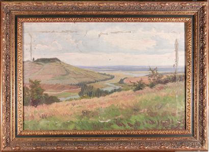null Léon BAROTTE

"Landscape

Oil on canvas 

41 x 62 cm

(Damages and missing,...