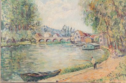 null Clary BAROUX

"Edge of the river".

Oil on canvas signed lower right

38 x 55...