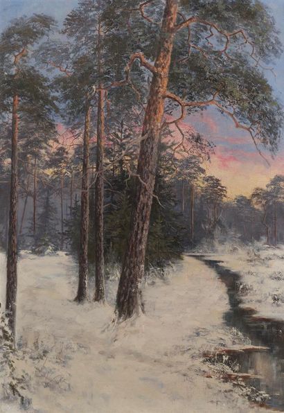 null Modern School

"Snowy Landscape

Oil on canvas, trace of signature in the lower...