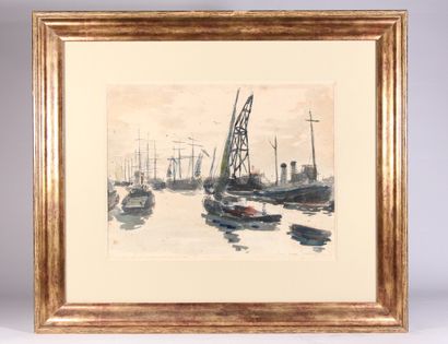 null Luc Marie BAYLE

"Port of Lisbon".

Ink and watercolor signed lower right

Dimensions...