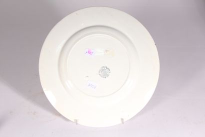 null JULES VIEILLARD BORDEAUX

Two earthenware plates, bird design 

Japanese signature...