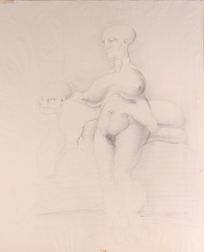 null Félix DE RECONDO (1932-2015)

"Nudes"

Graphite drawing signed lower right and...