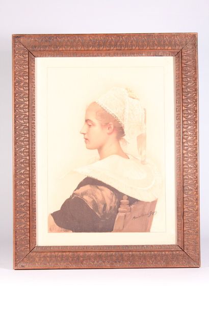 null D'après Maximilienne GUYON (1868-1903)

"Maris Stella"

Lithographie en deux...