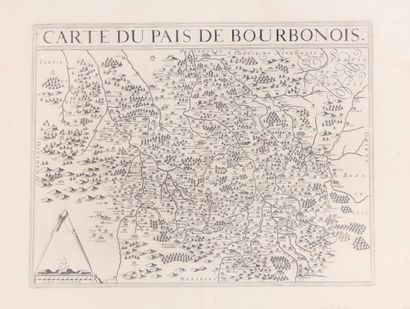 null Black engraving XVIIth century

"Map of the Bourbonois Country".

42,5 x 56...