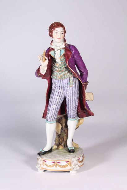 null Germany

Porcelain statuette representing a gentleman standing on a circular...