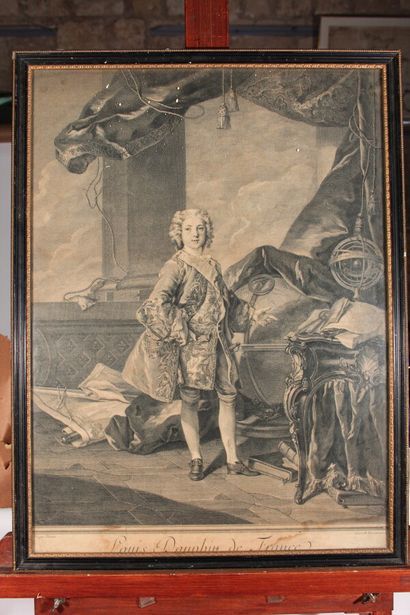 null Ensemble de gravures en noir XVIIIème siècle : 

- D'après Christ Wilh Bock

"Portrait...