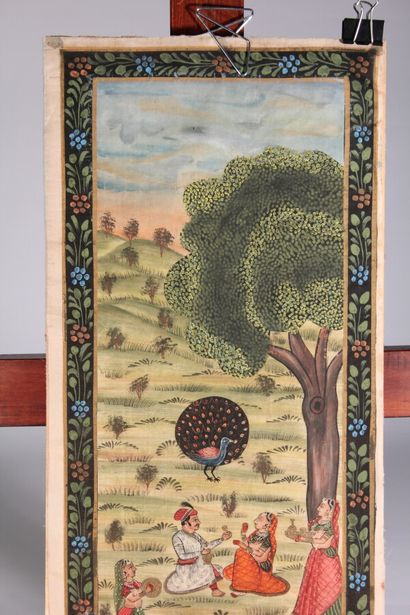 null Indian School

"Animated Landscape".

Painting on fabric

20th century

76 x...