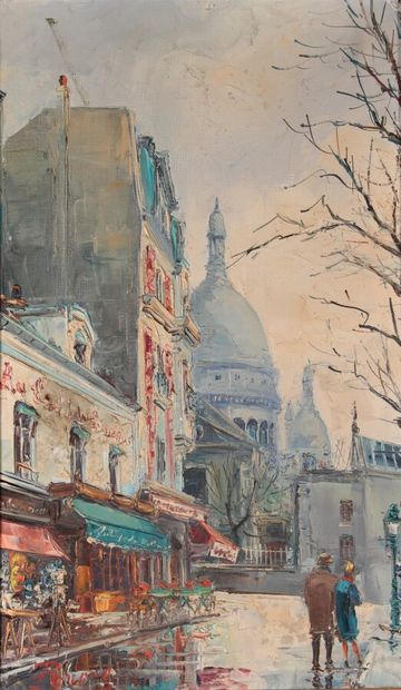 null Raphaël PARISSE (Born in 1969)

"Montmartre". 

Two oil paintings on canvas,...