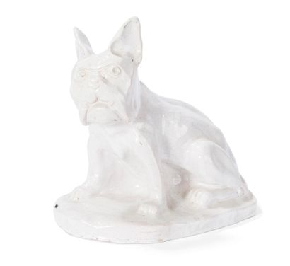 null Cracked ceramic subject

"Sitting bulldog". 

20th century

H.: 27 cm, W.: 27...