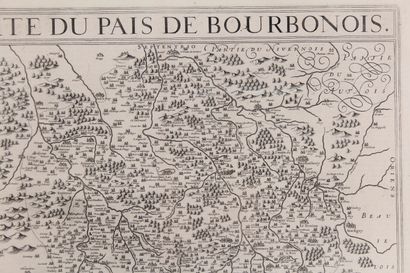 null Gravure en noir XVIIème siècle

"Carte du Pais de Bourbonois"

42,5 x 56 cm

(Gravure...
