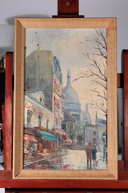null Raphaël PARISSE (Born in 1969)

"Montmartre". 

Two oil paintings on canvas,...